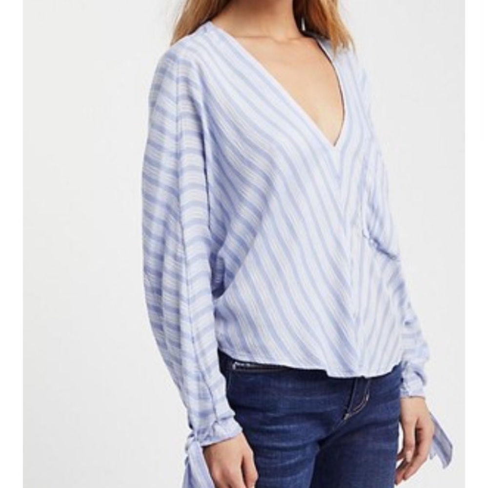 Free People Striped Dolman Blouse size small